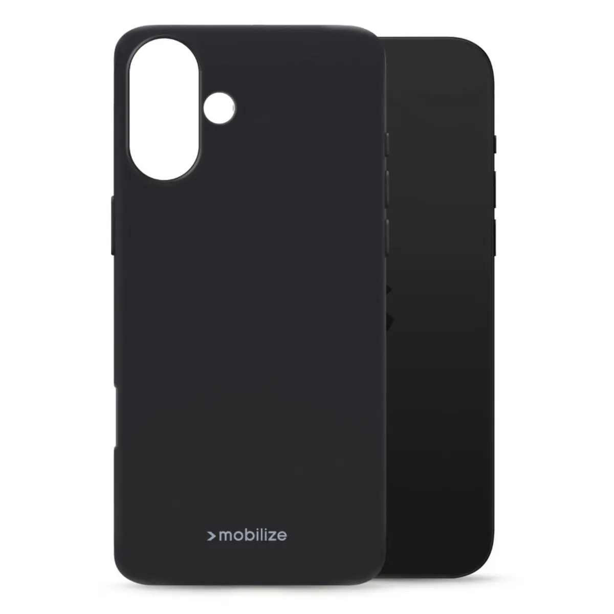 Mobilize Rubber Gelly Case – Mobildeksel for iPhone 16 Plus Svart