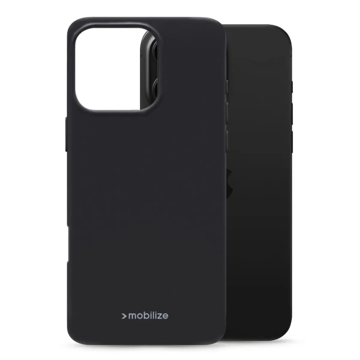 Mobilize Rubber Gelly Case – Mobildeksel for iPhone 16 Pro Max Svart