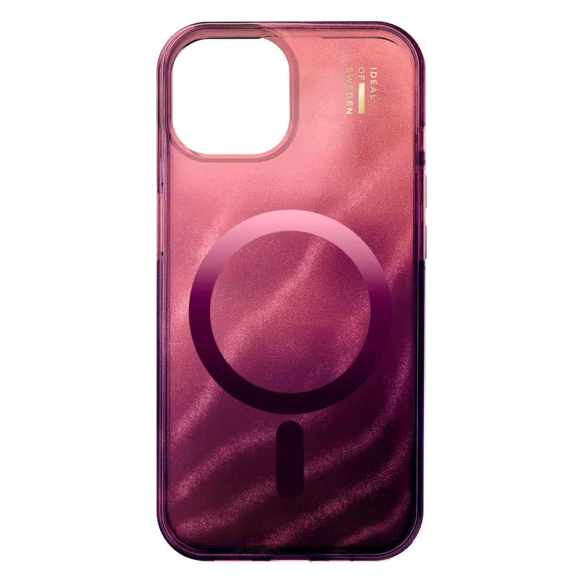 IDEAL OF SWEDEN Clear MagSafe Case – mobildeksel til iPhone 13, 14, 15 og 16e Cherry Lacquer