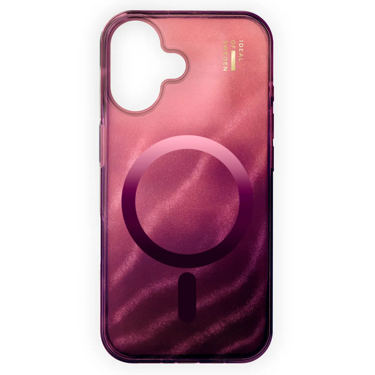 IDEAL OF SWEDEN Clear MagSafe Case – mobildeksel til iPhone 17 Cherry Lacquer