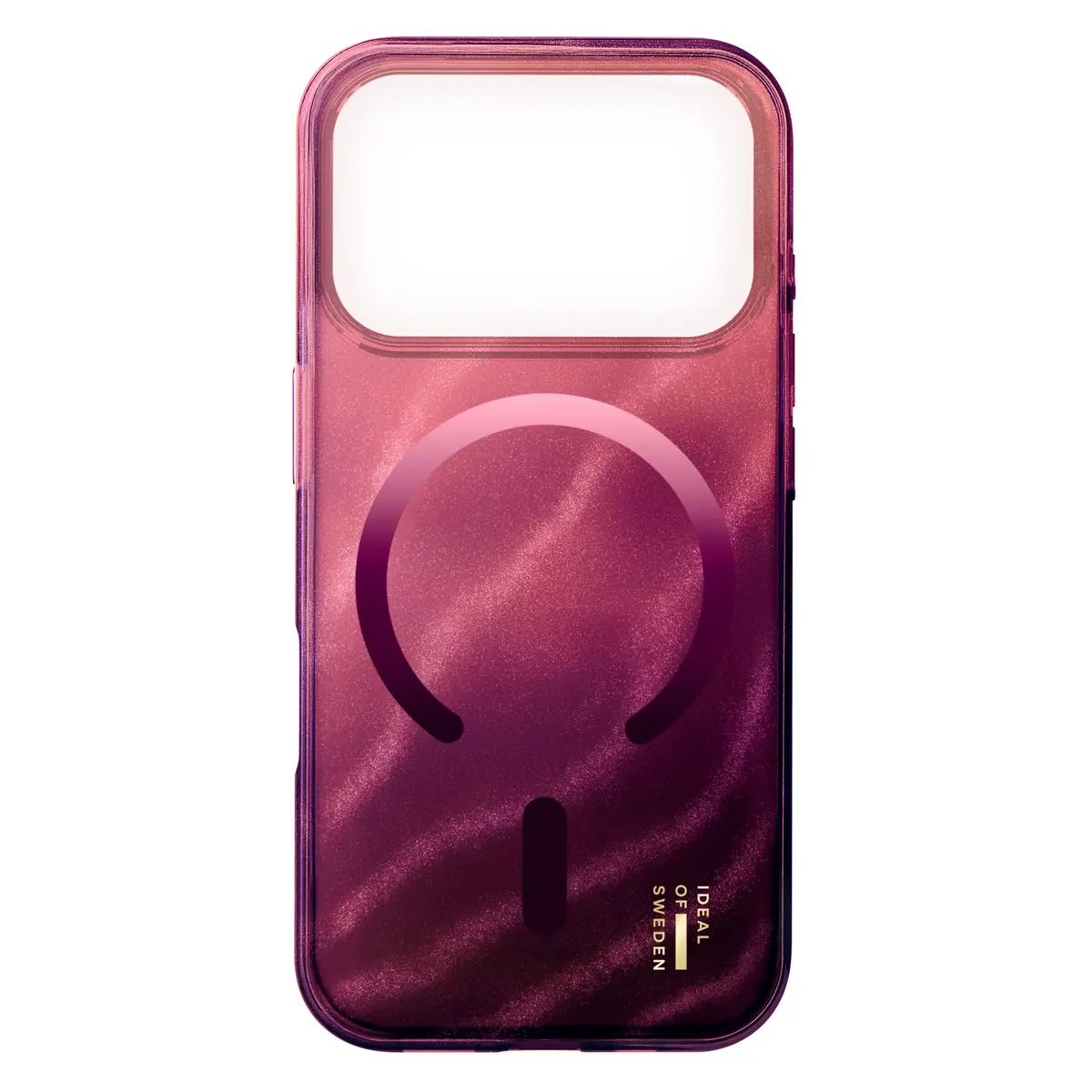 IDEAL OF SWEDEN Clear MagSafe Case – mobildeksel til iPhone 17 Pro Cherry Lacquer