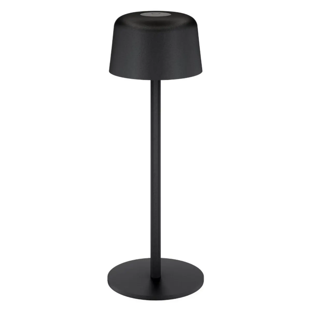 Trådløs LED-bordlampe 25 cm Svart