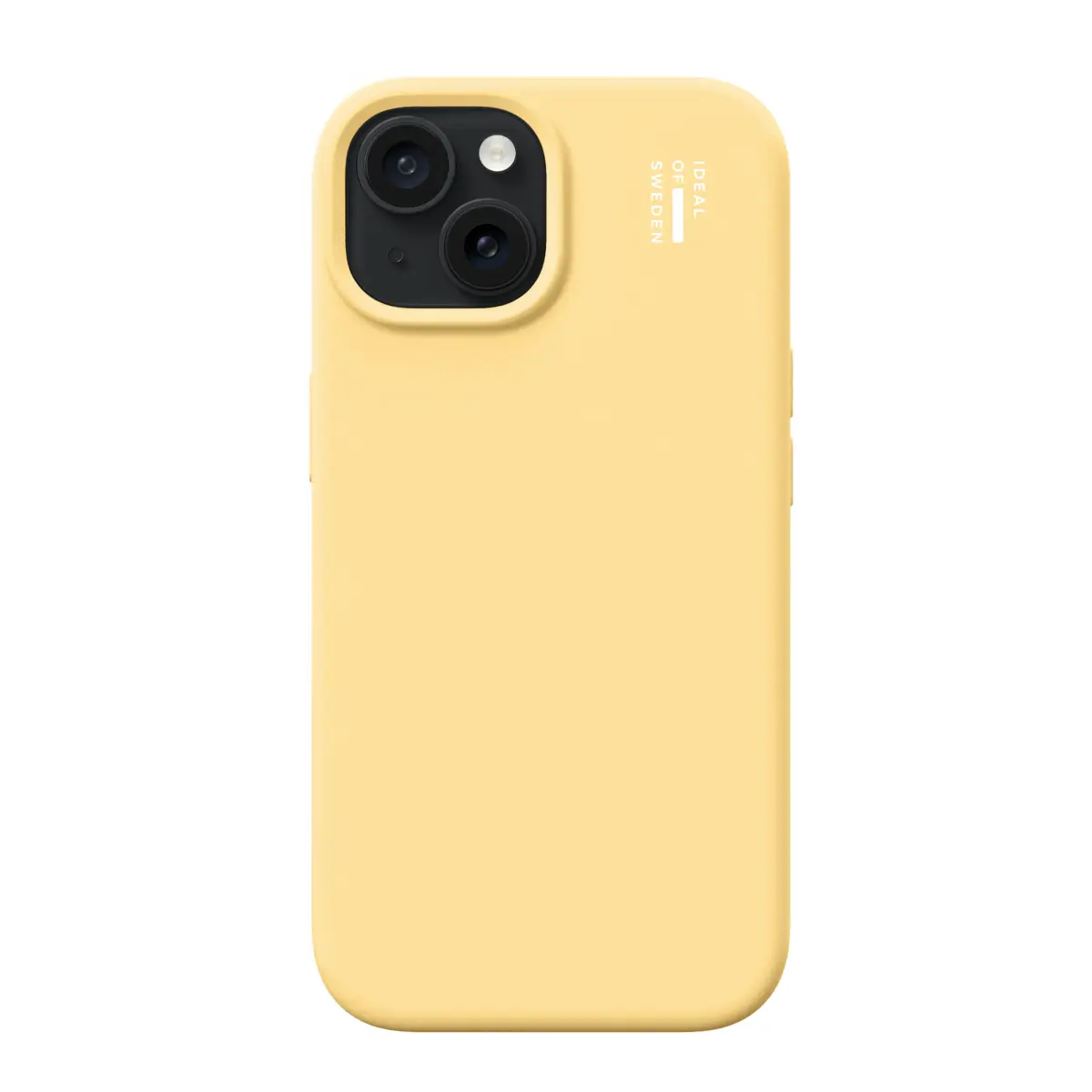 IDEAL OF SWEDEN Silicone MagSafe Case – mobildeksel til iPhone 13, 14, 15, 16e og 17e Soft Lemon