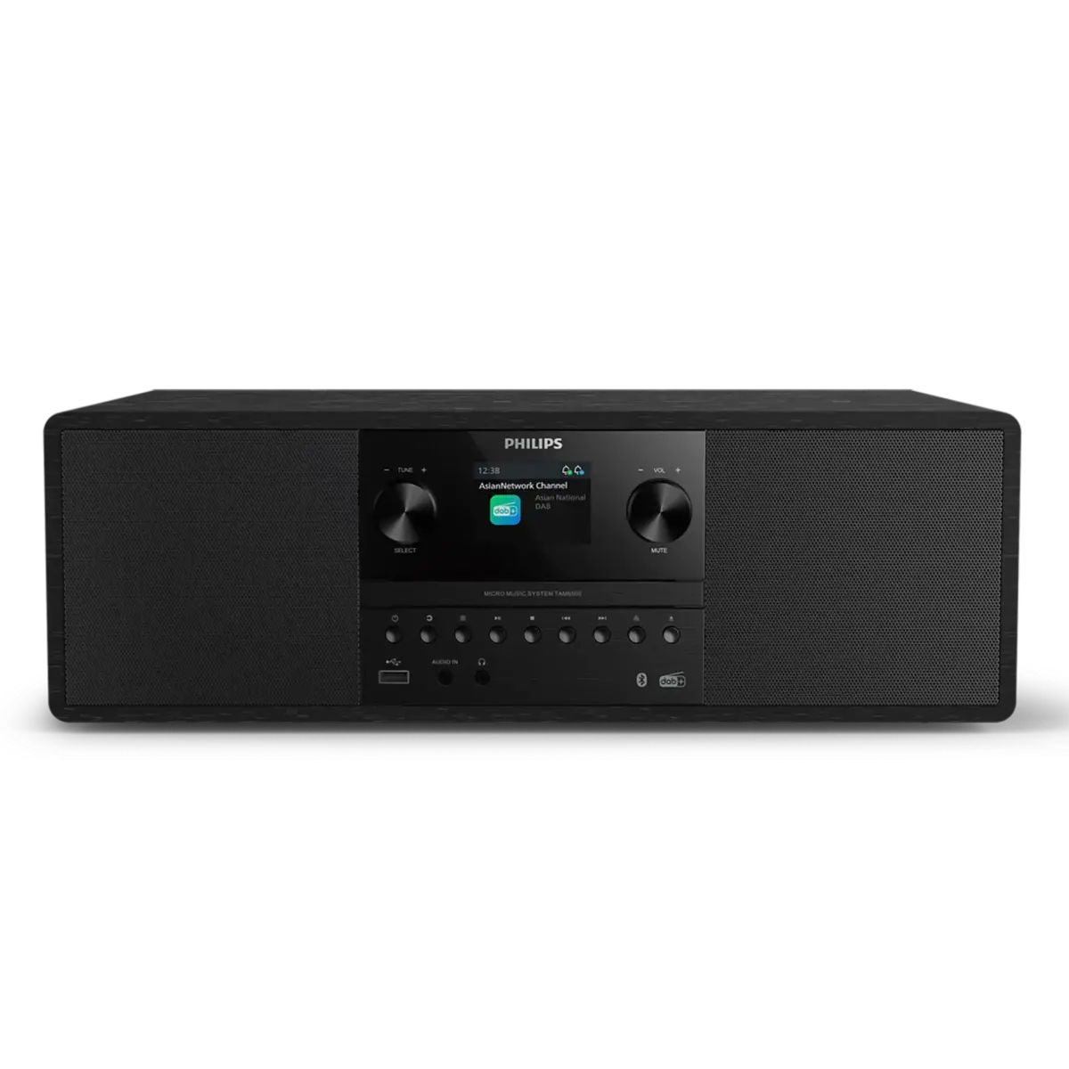 Philips Kompakt mikrosystem TAM6500 med CD, DAB+ og Bluetooth