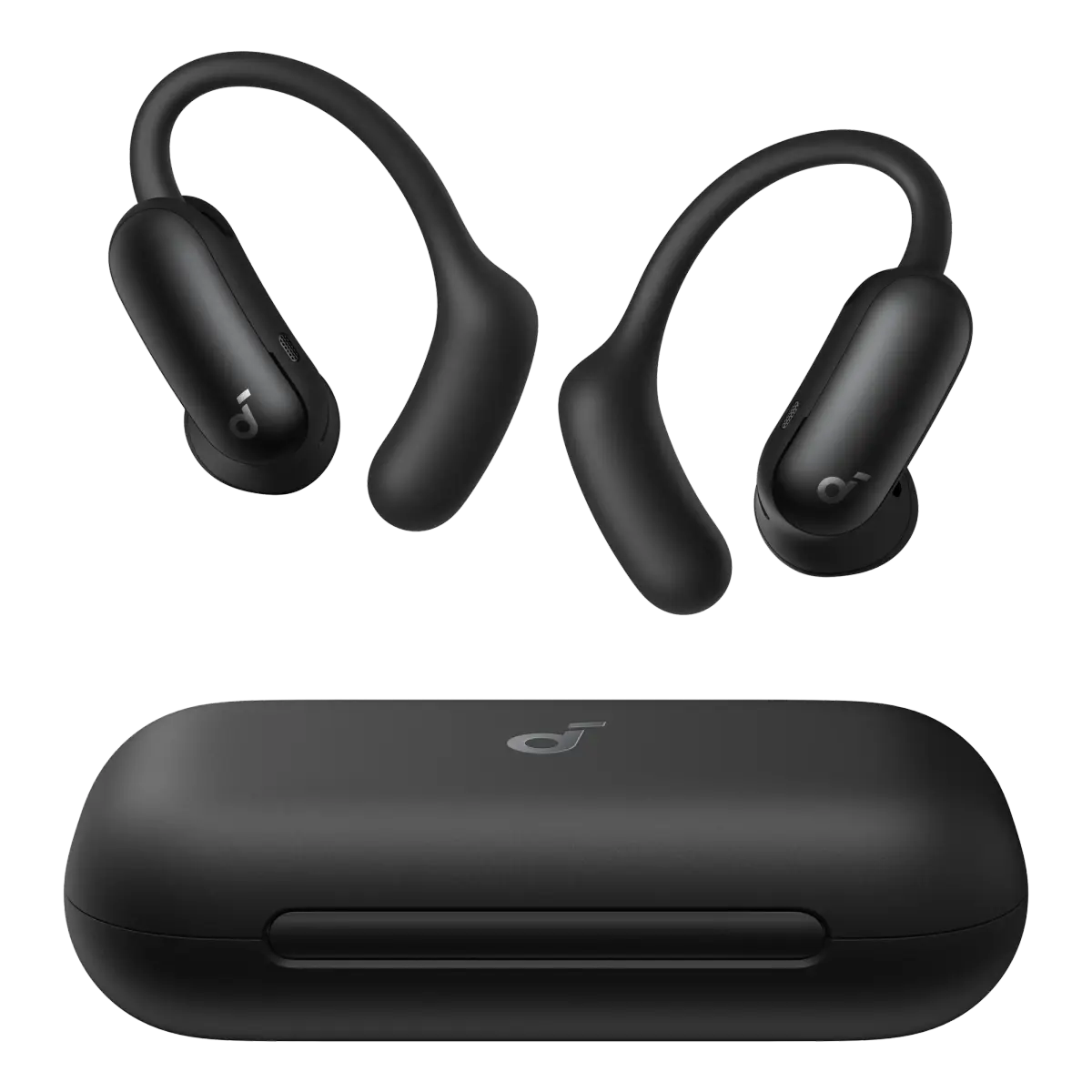 Soundcore AeroFit 2 Pro open ear-hodetelefoner med støyreduksjon Svart