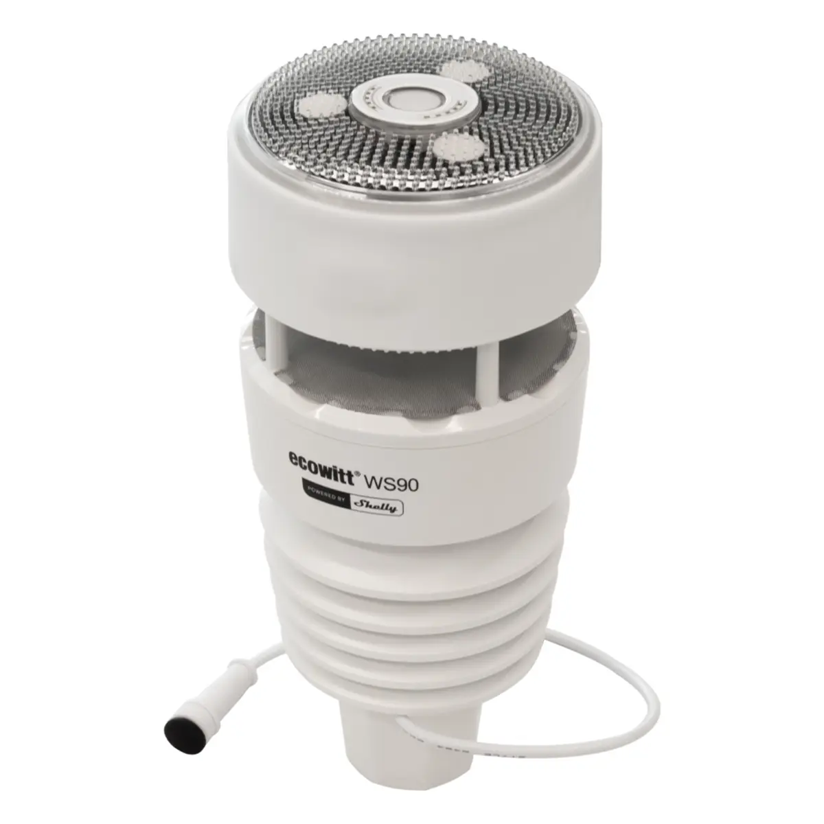 Ecowitt WS90 7-i-1-værstasjon Powered by Shelly