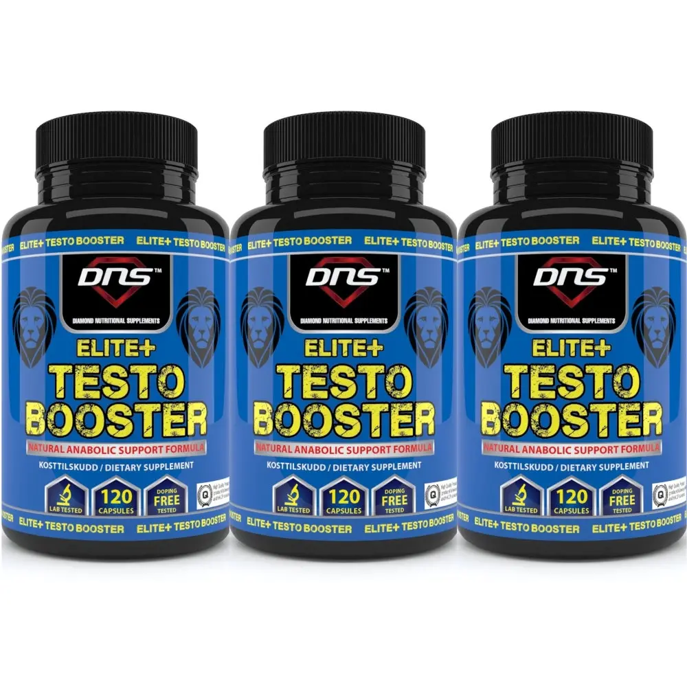 3-Pack Elite+ Test Booster - 3 x 120 kapsler