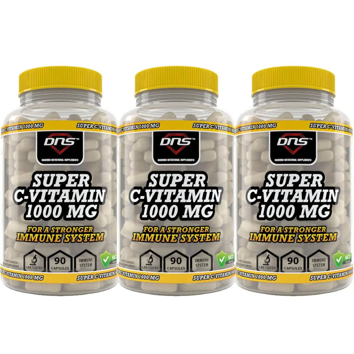 3-Pack Super C-Vitamin 1000mg - 3 x 100 tabs