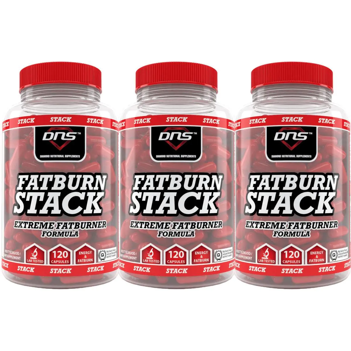 3-Pack STACK - Extreme Fat Burner - 3 x 120 kapsler