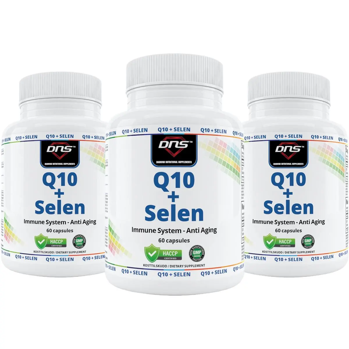 3-pack Q10 + Selen - 3 x 60 kapsler