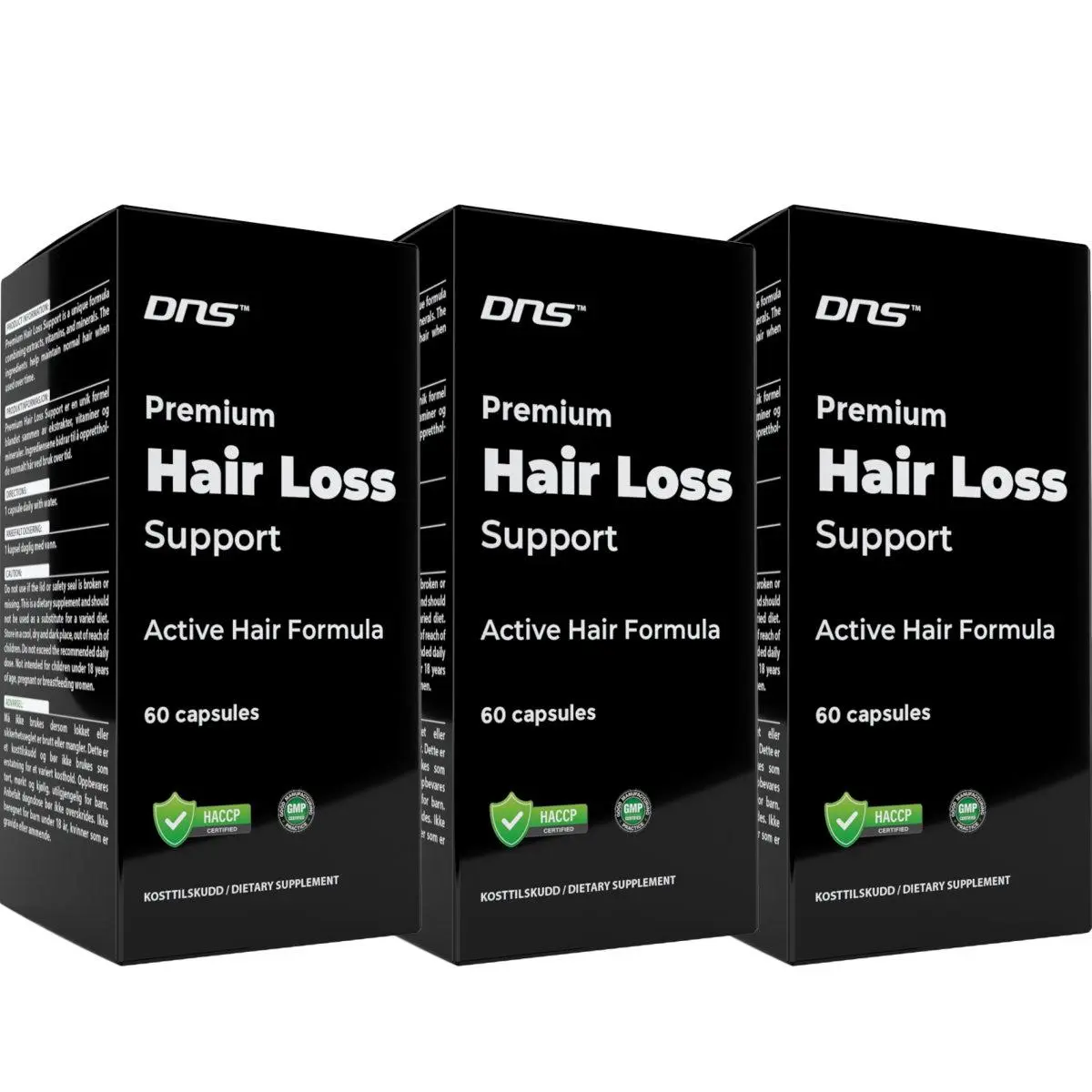 3-pack Hair Loss Support - 3 x 60 kapsler