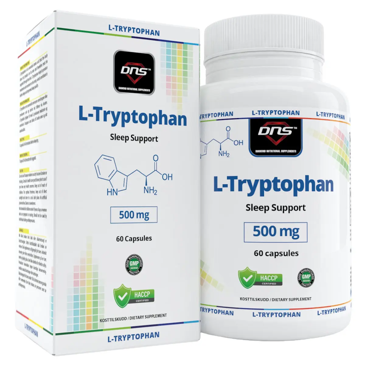 L-Tryptophan Sleep Support - 60 kapsler