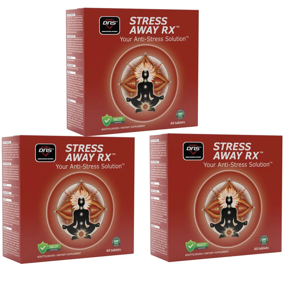 3-pack StressAway RX™ - 3 x 60 tabletter