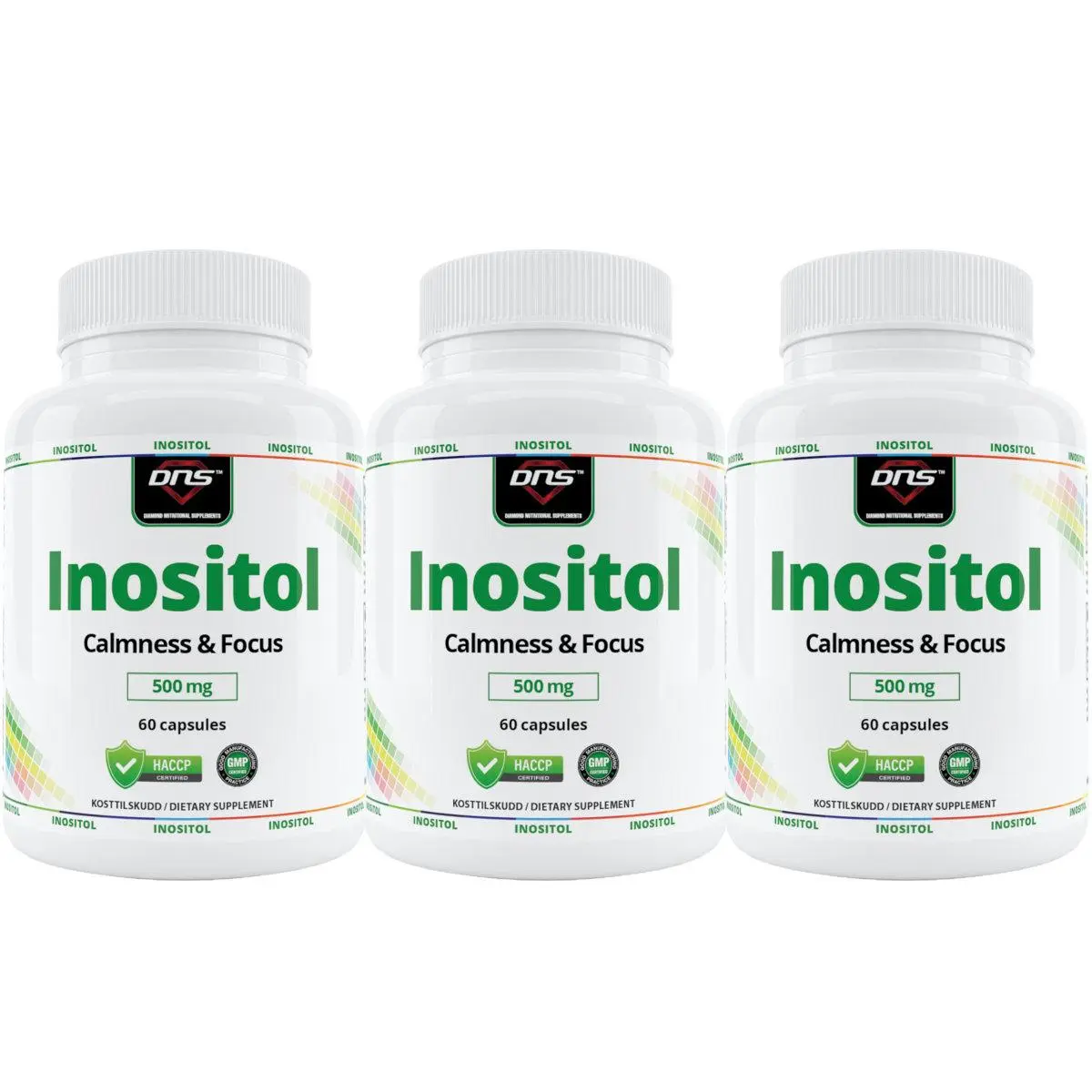 3-pack Inositol 500 mg - 3 x 60 kapsler