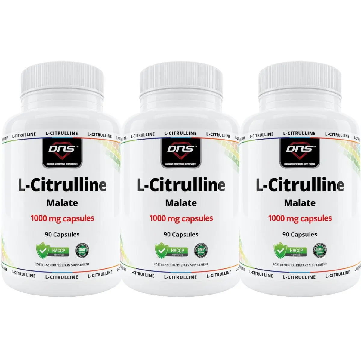 3-pack L-Citrulline 1000 mg - 3 x 90 kapsler