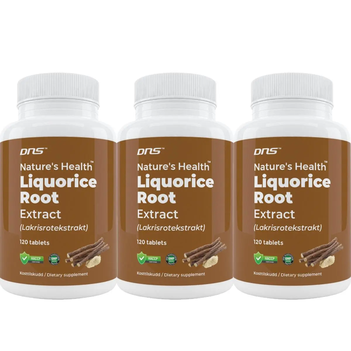 3-pack Liquorice Root Extract - Lakrisrotekstrakt - 3 x 120 tabletter