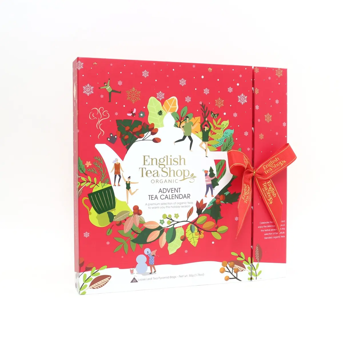English Tea Shop Adventskalender Book style - red