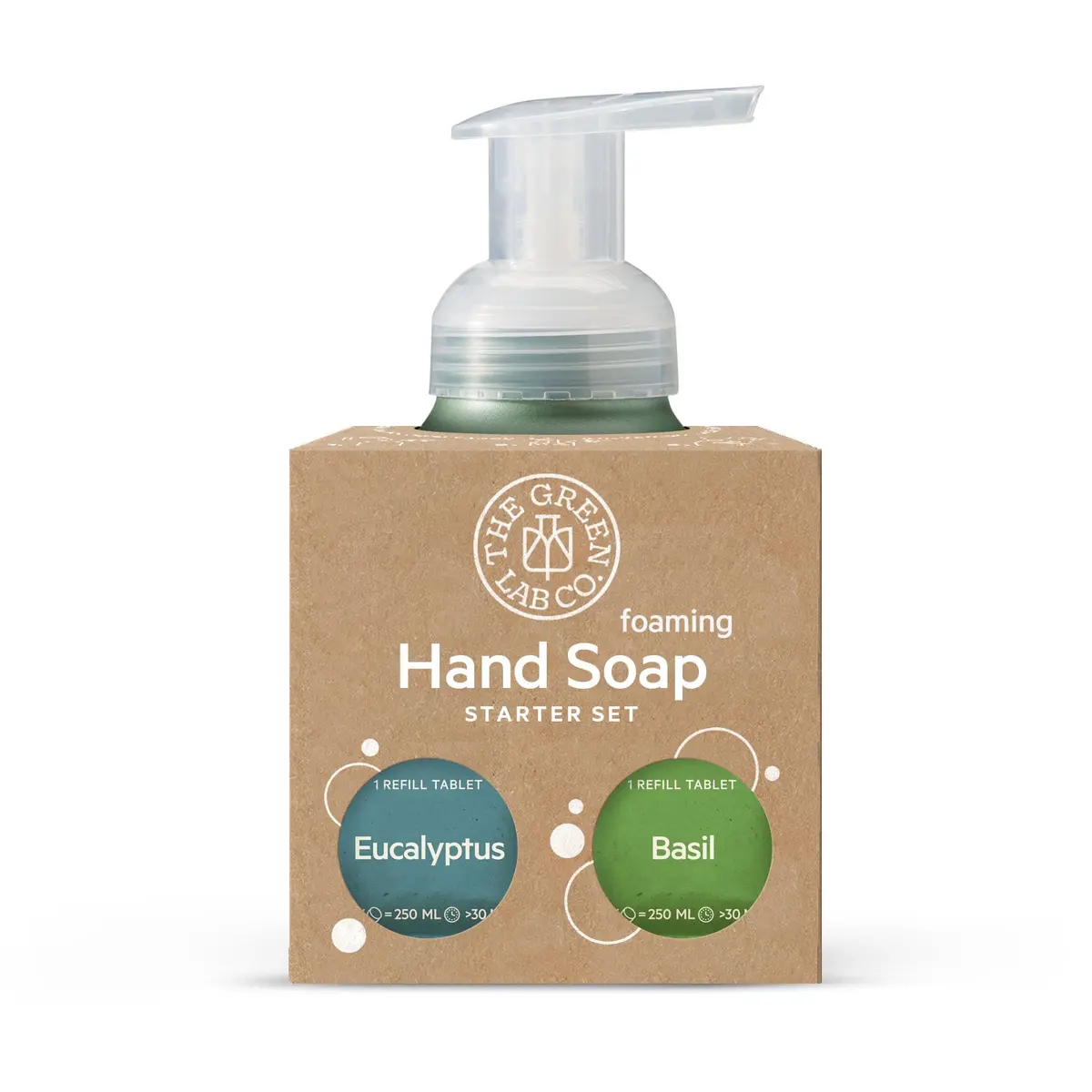 The Green Lab Hand Soap Starter Set Eucalyptus/Bas