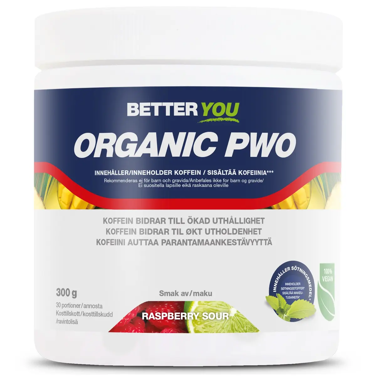 Better You Organic PWO Raspberry Sour 300 g