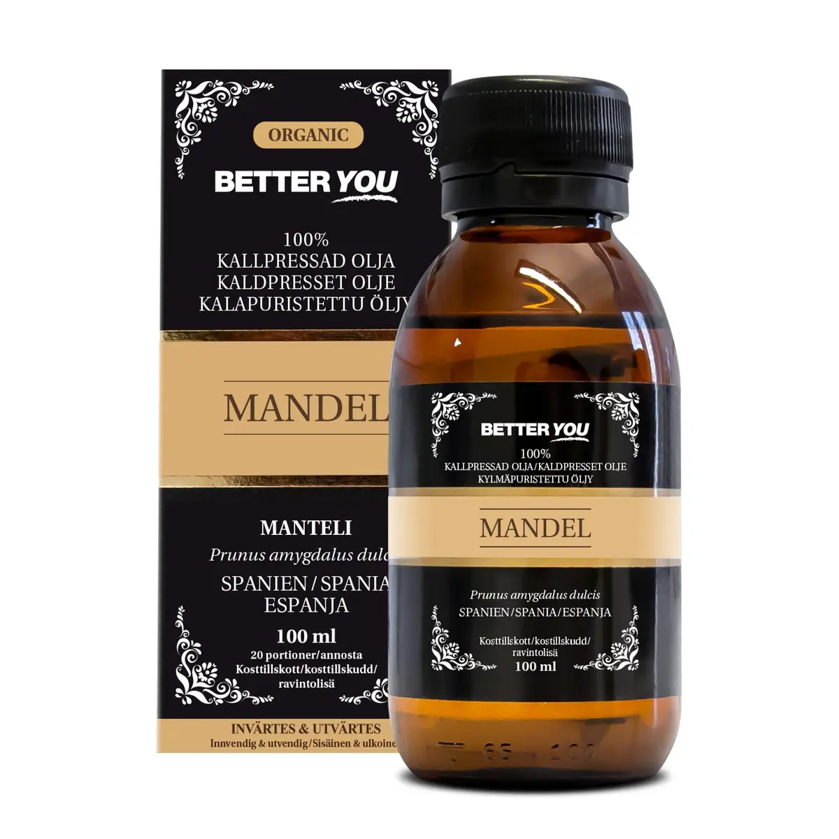 Better You Mandelolje Øko Kaldpresset 100 ml