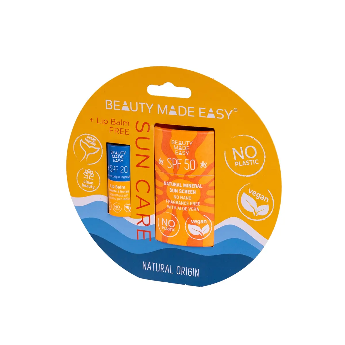 Beauty Made Easy®Sun Care Pack SPF50+ SPF20 Lip Ba