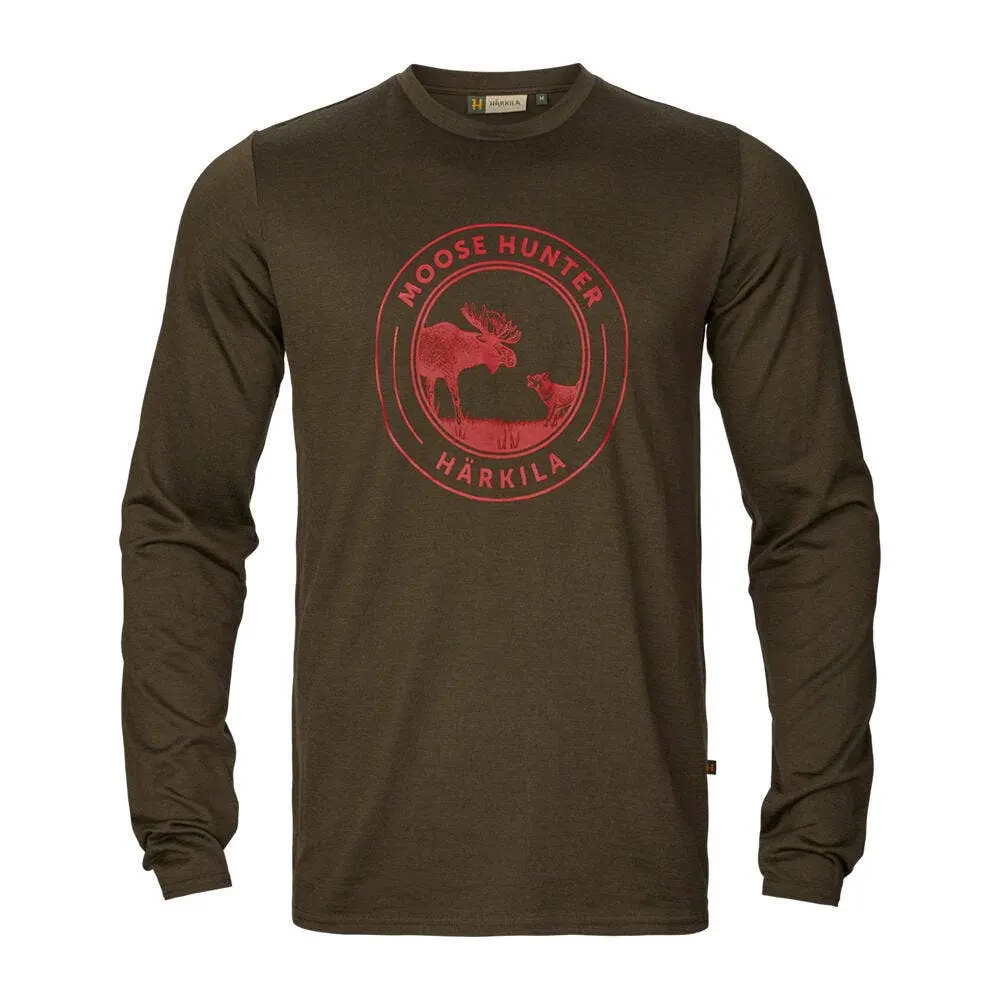 Härkila Game L/S trøye (M) herre, willow green moose