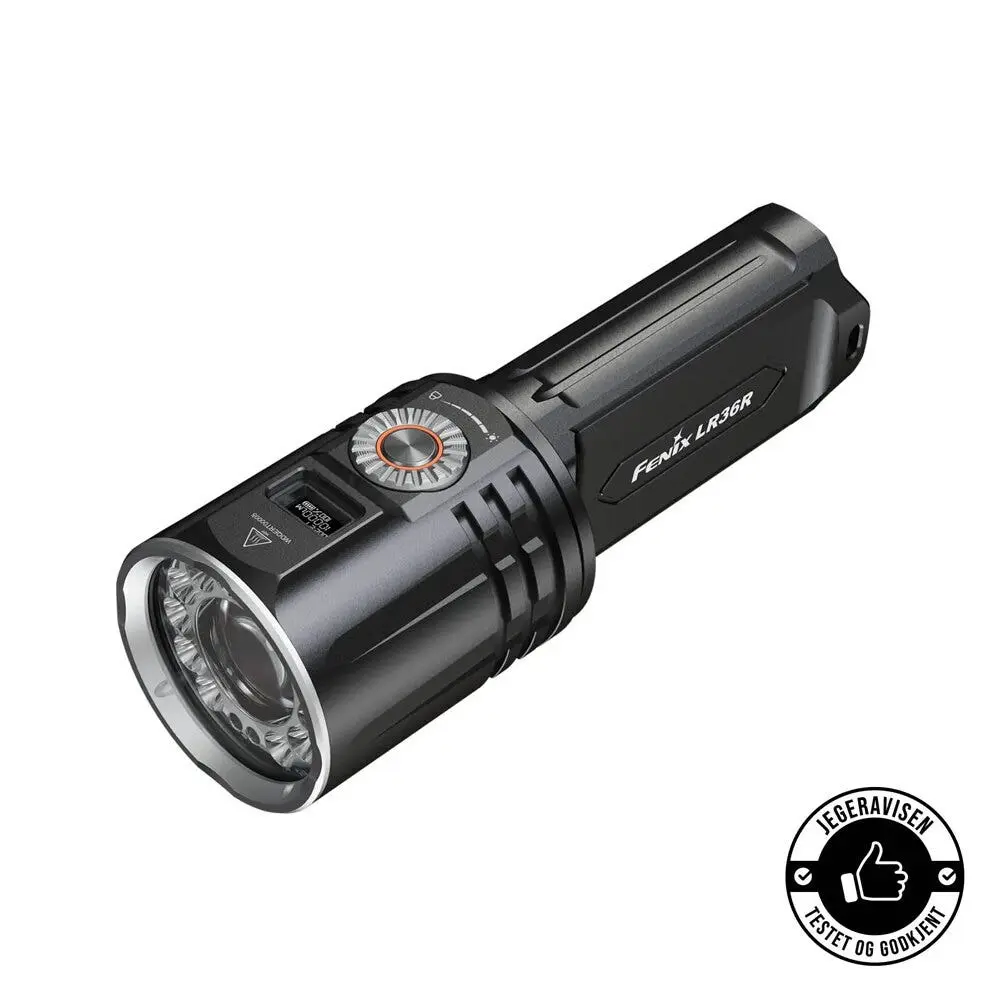 Fenix LR36R Oppladbar håndlykt, hvit laser - 10.000 lumen