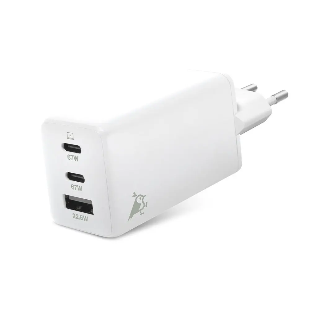 Aqiila W3 vegglader med USB-C PD - 67W hurtiglading