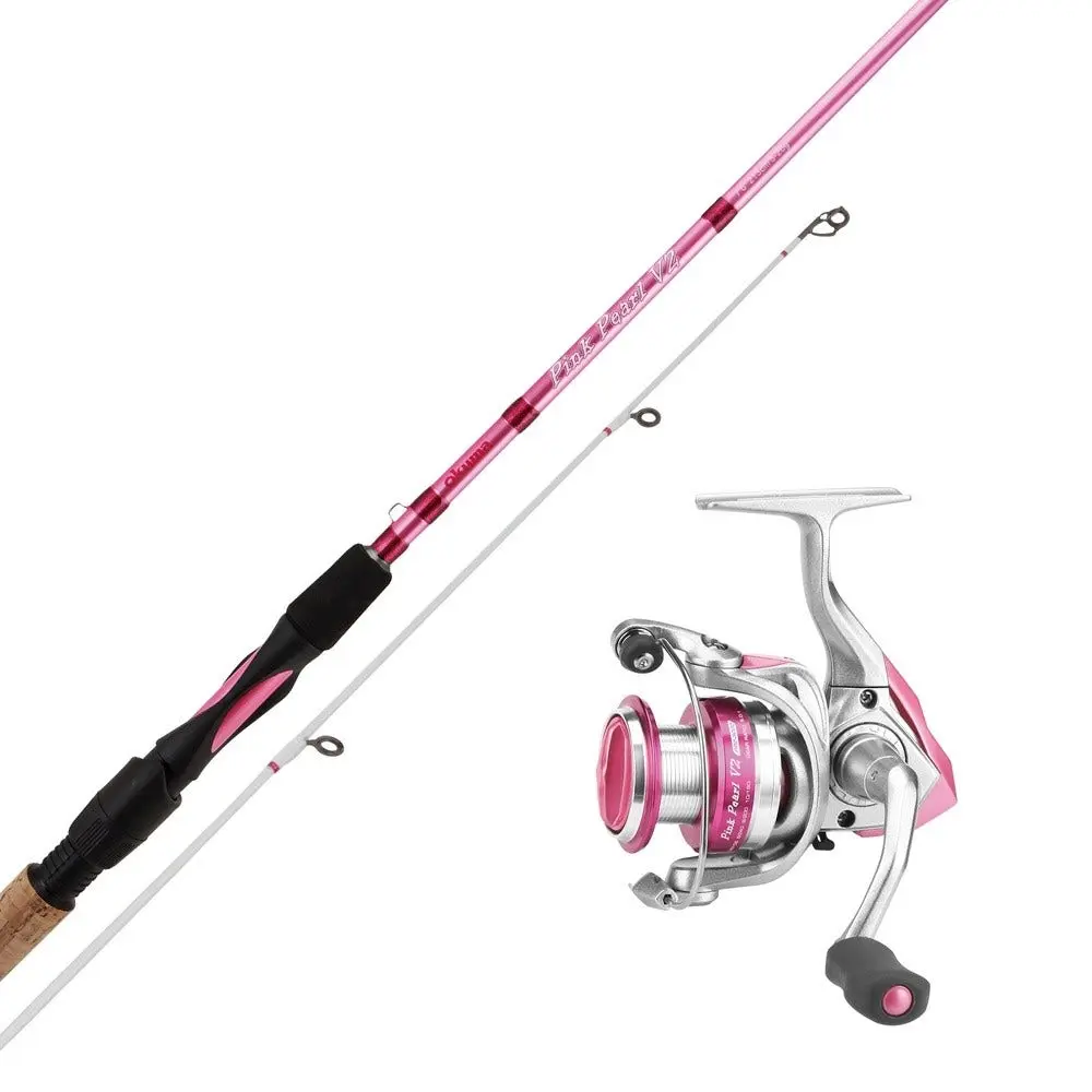 Okuma Pink Pearl Combo fiskesett - 7.1 fot - 5-20 gram