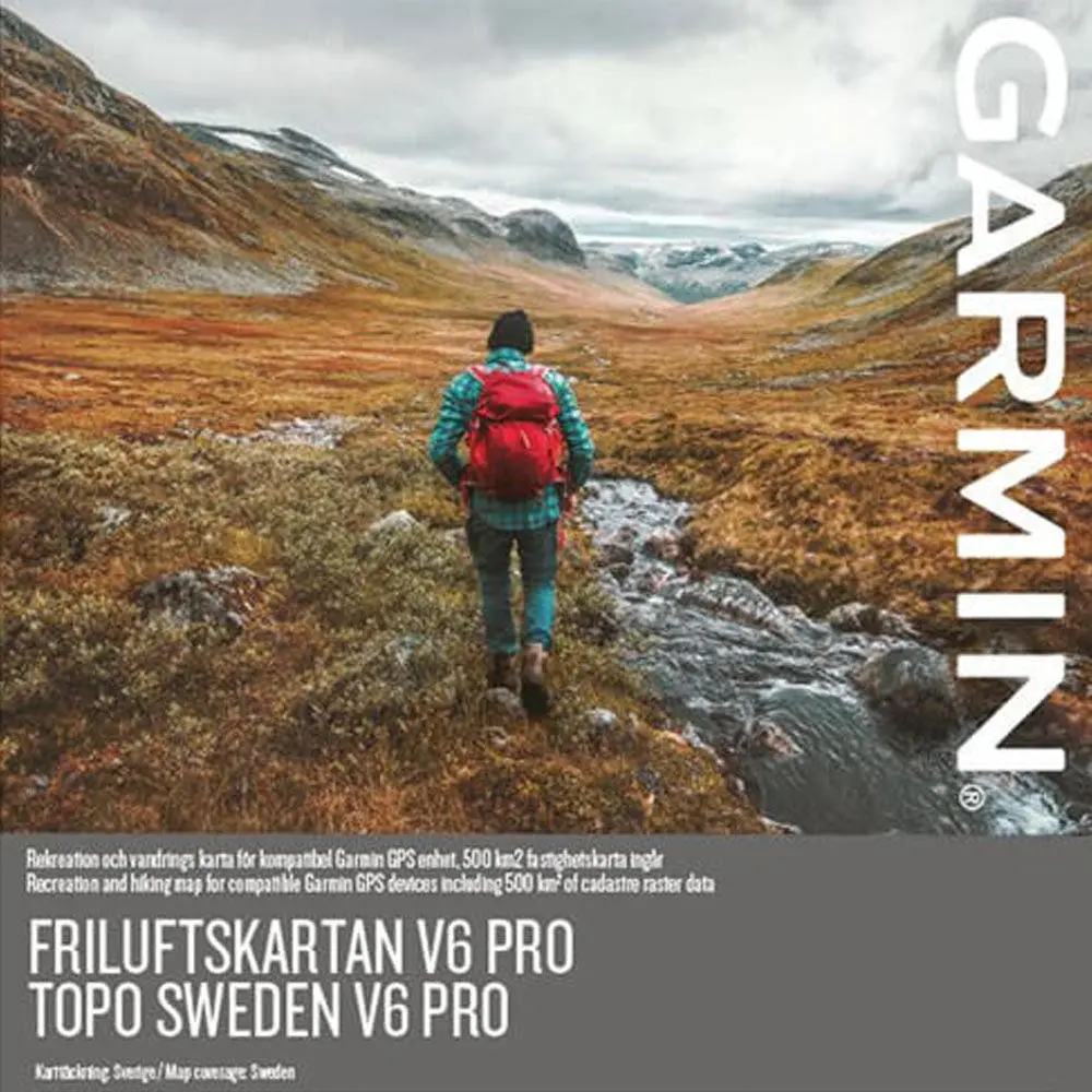 Garmin Friluftskartan V7 PRO - Topokart over hele Sverige