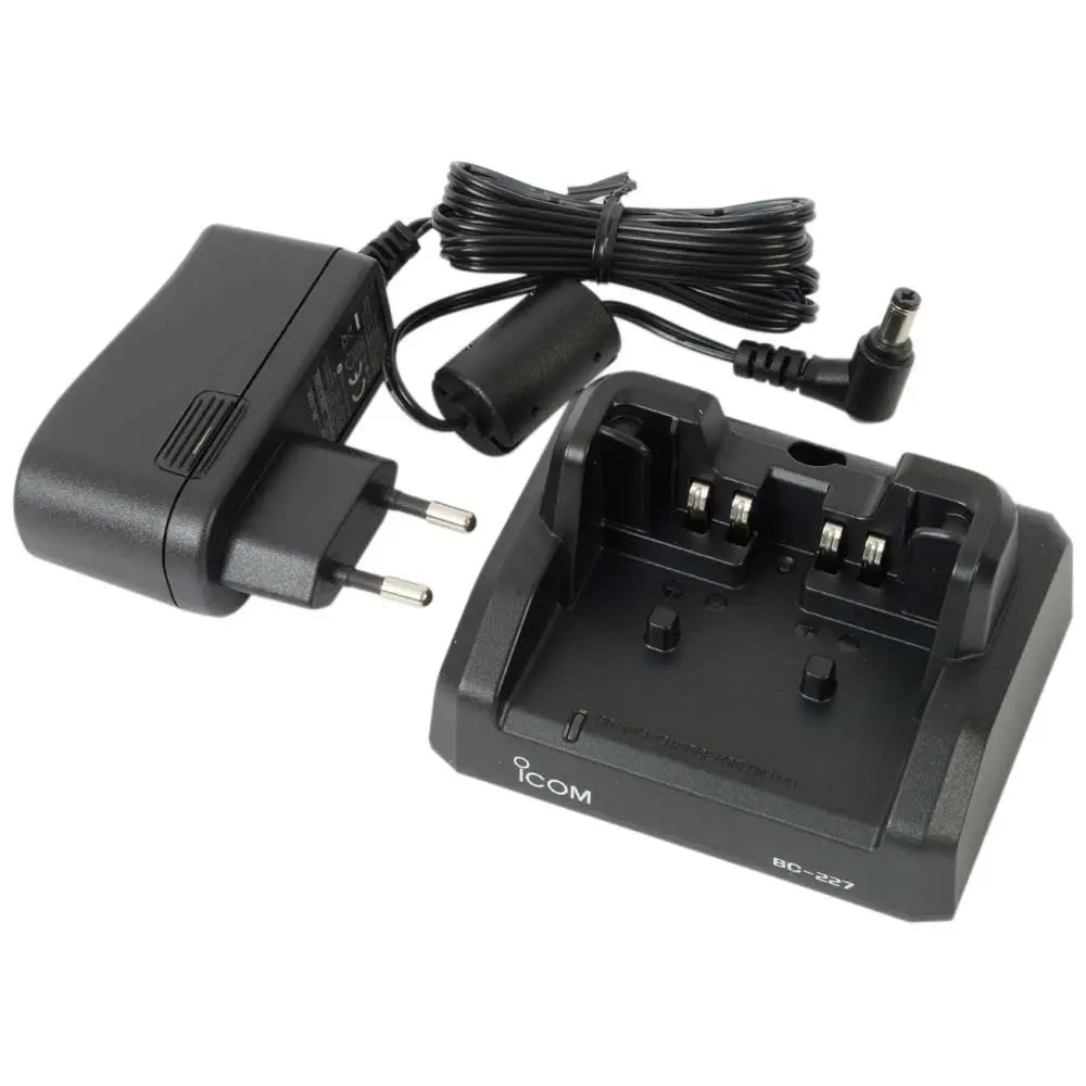 Icom BC-227 hurtiglader inkl adapter til D52, IC-M85, F3400