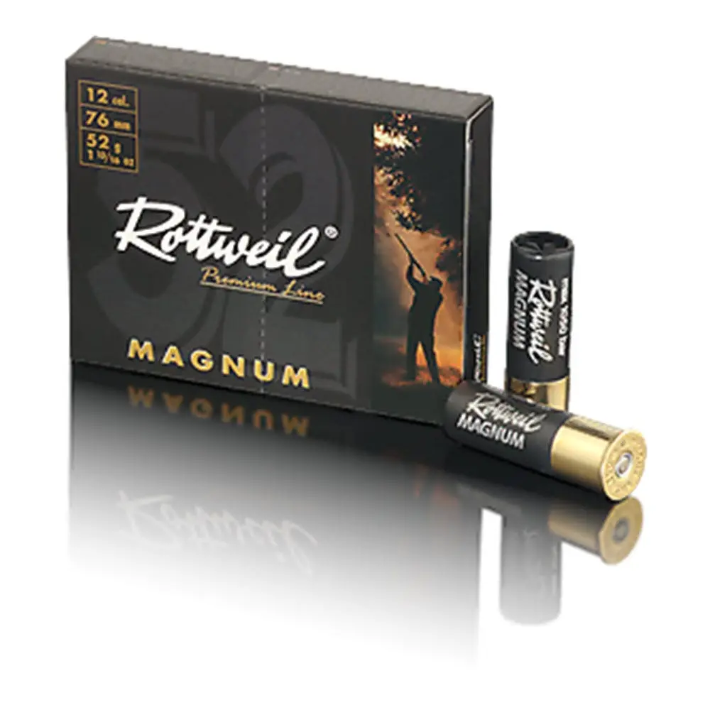 Rottweil Magnum 12/76, US nr.4, 52gr bly (21,90 pr stk)
