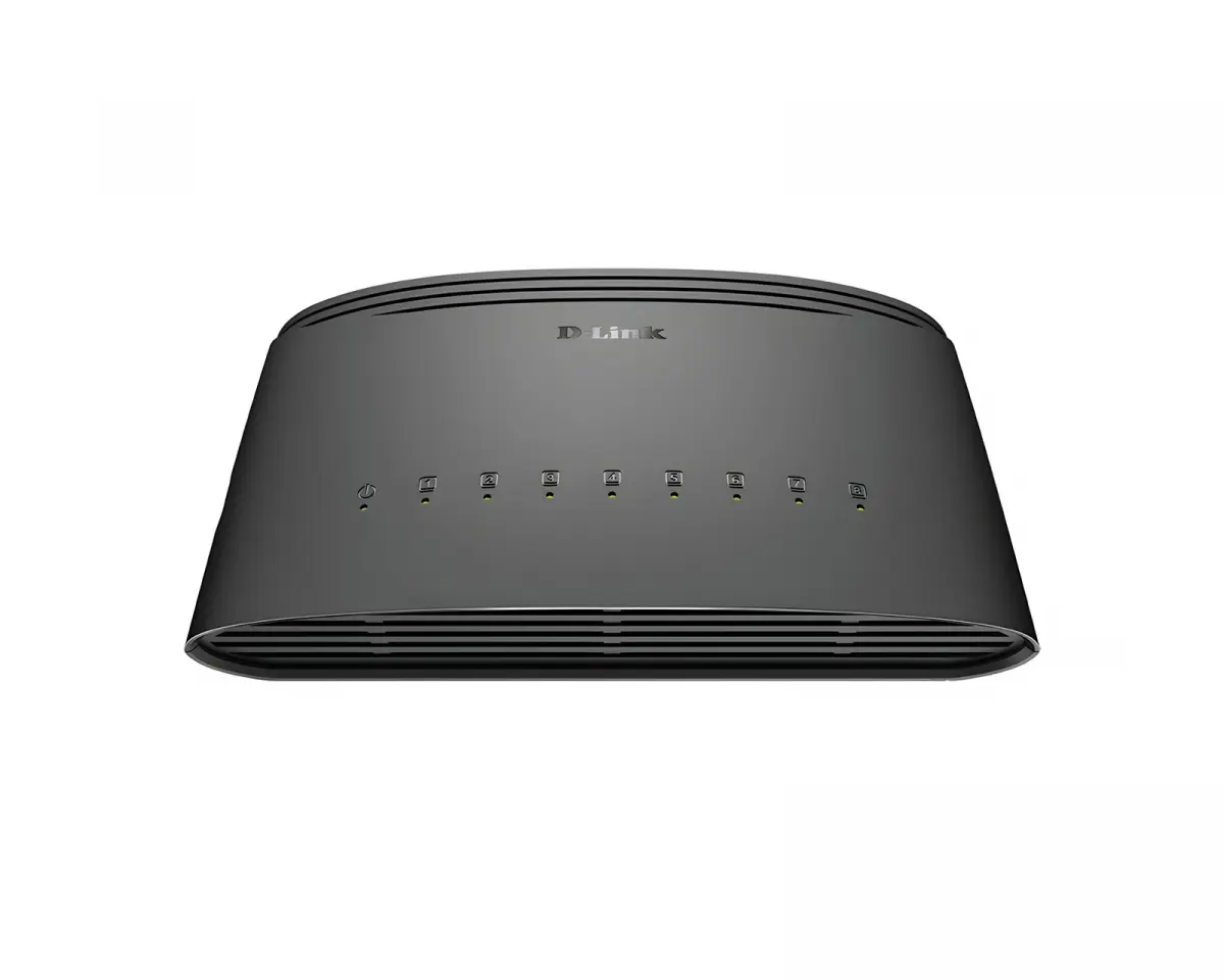D-Link DGS-1008D Nettverk Switch 8x 10/100/1000 - Svart