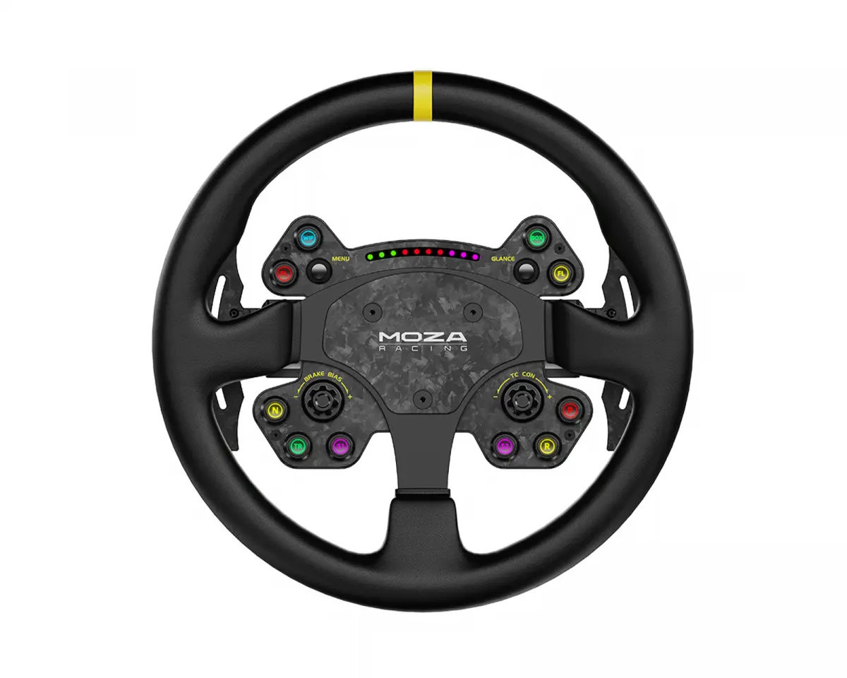 Moza Racing RS v2 Steering Wheel Round Leather - 33cm Ratt