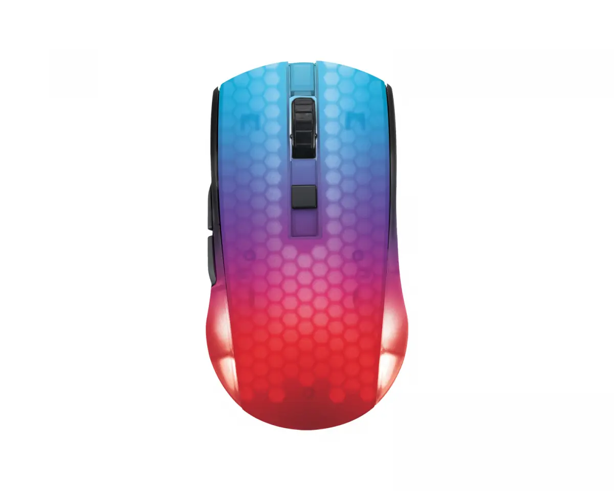 Deltaco Gaming DM320 Trådløs Semi-Transparent RGB Gaming Mus - Svart