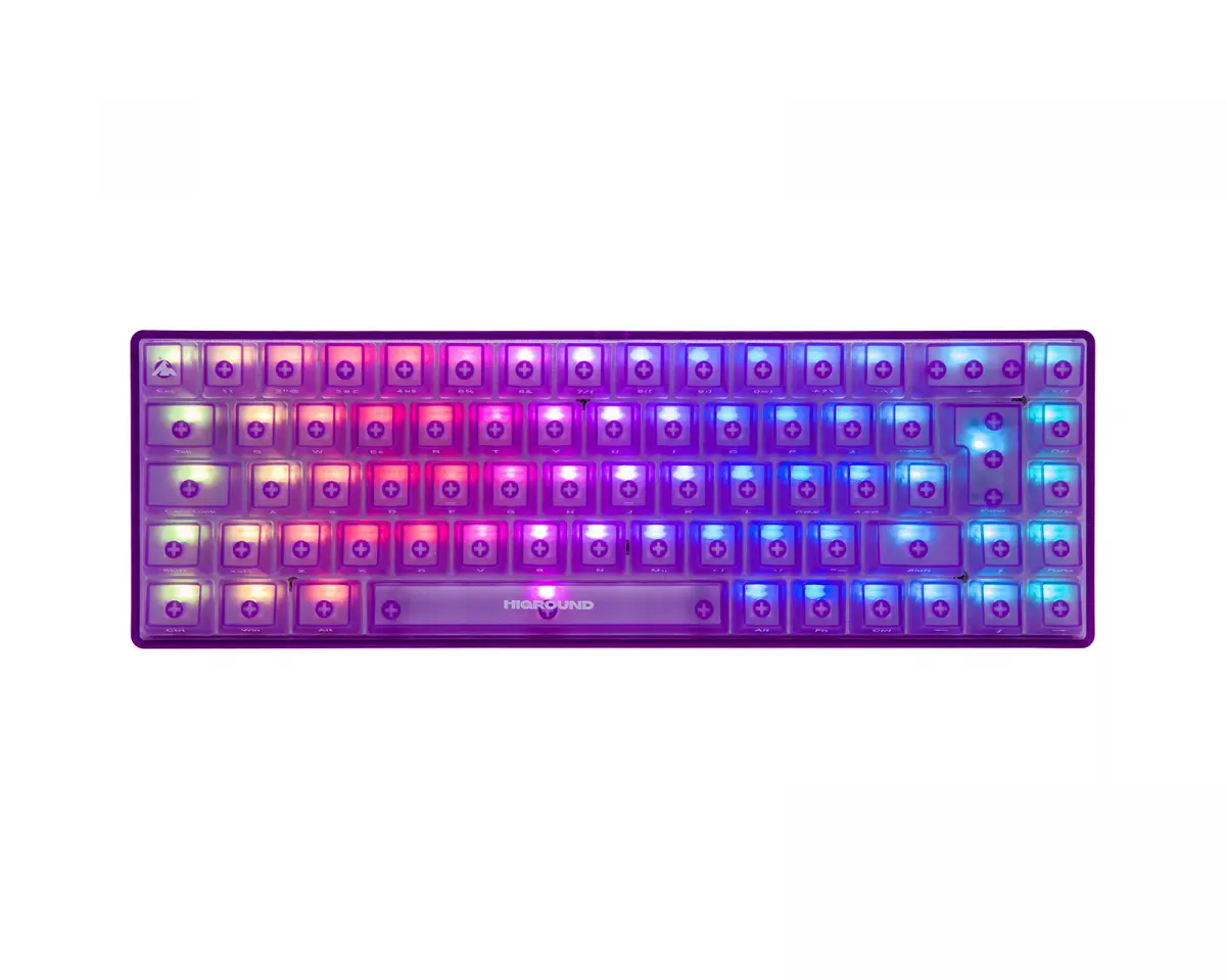 Higround AMETHYST Base 65 Hotswap Gaming Tastatur - ISO Nordic [White Flame]
