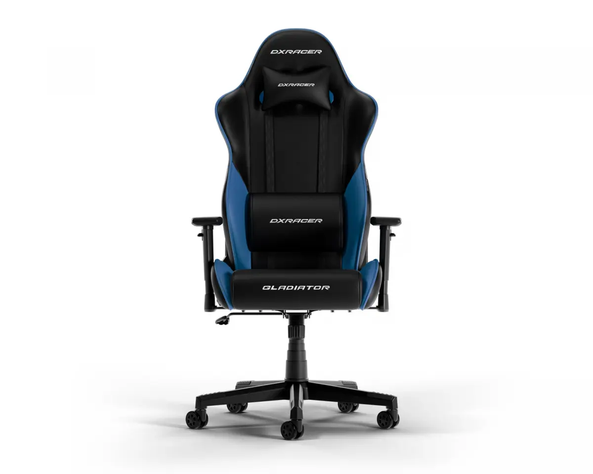 DXRacer GLADIATOR L Svart & Blå PVC Lær