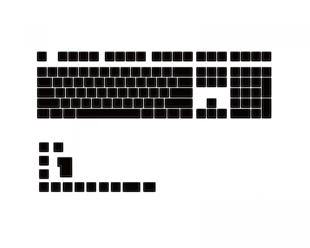 Ducky Blank - 132 Keycap Set - MDA Profile - PBT
