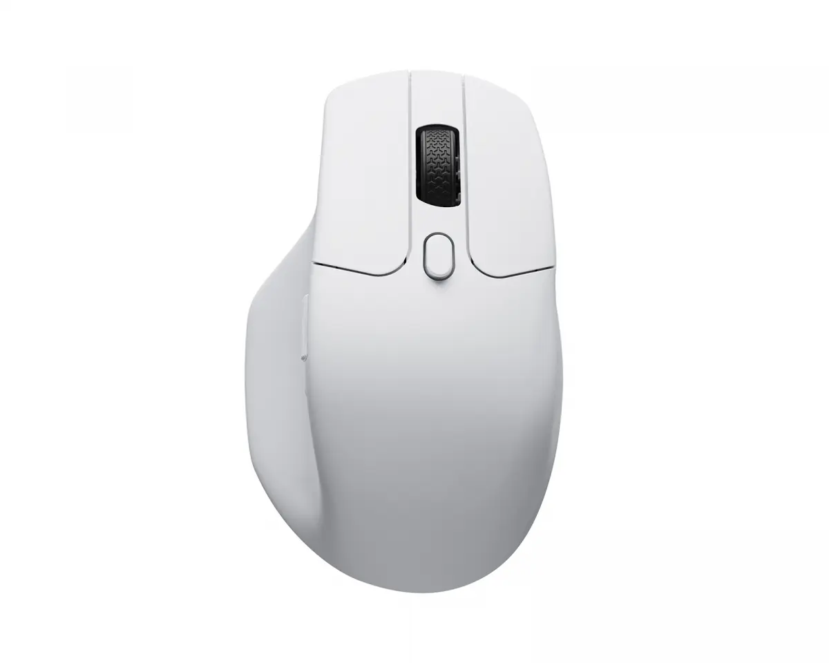Keychron M6 4K Ergonomisk Trådløs Mus - Hvit