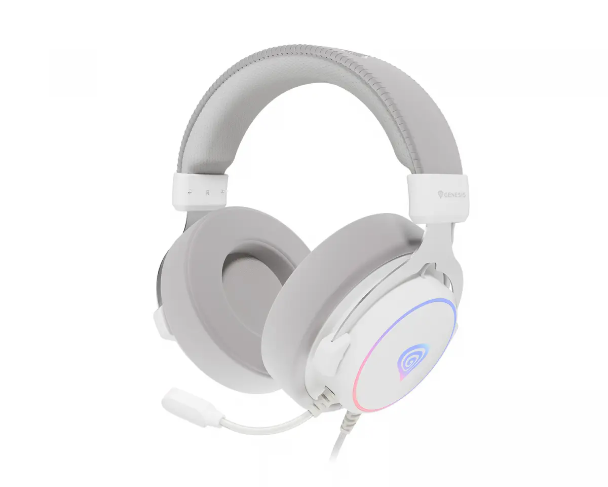 Genesis Neon 764 USB Gaming Headset RGB - Hvit