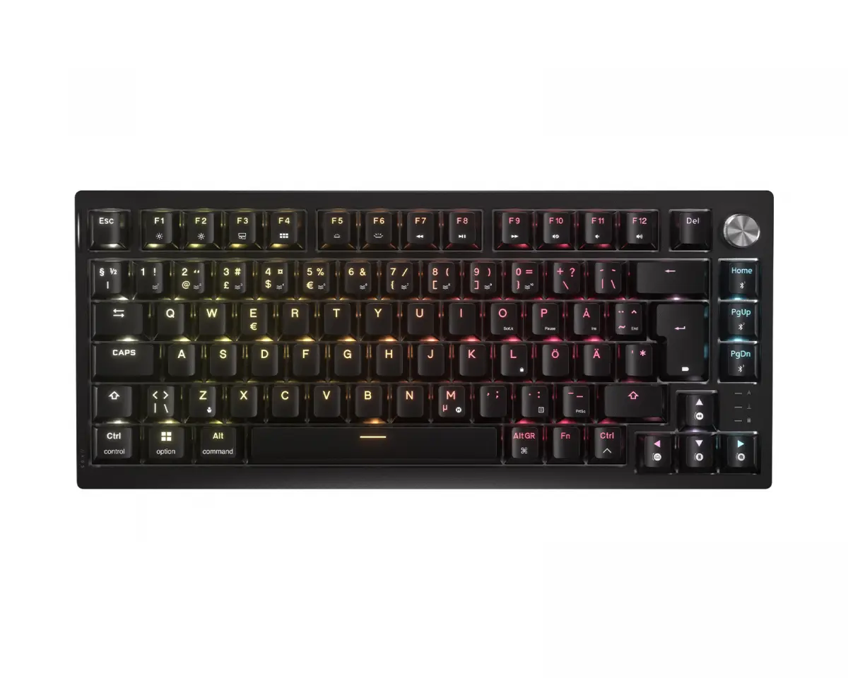 Corsair K65 Plus 75% Trådløs Mekanisk Gaming Tastatur [MLX Fusion] - Svart