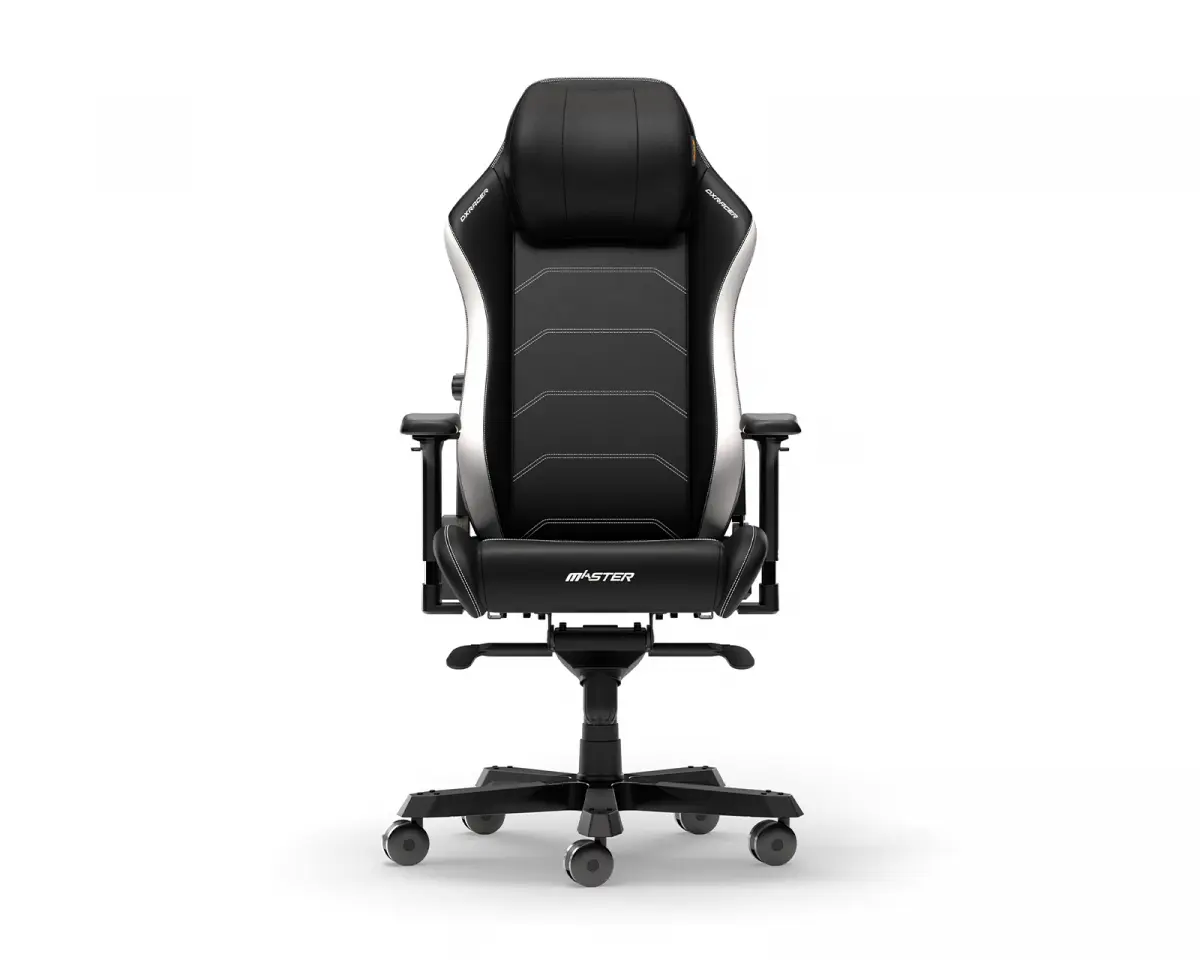 DXRacer MASTER Gamingstol Svart & Hvit EPU Lær XL