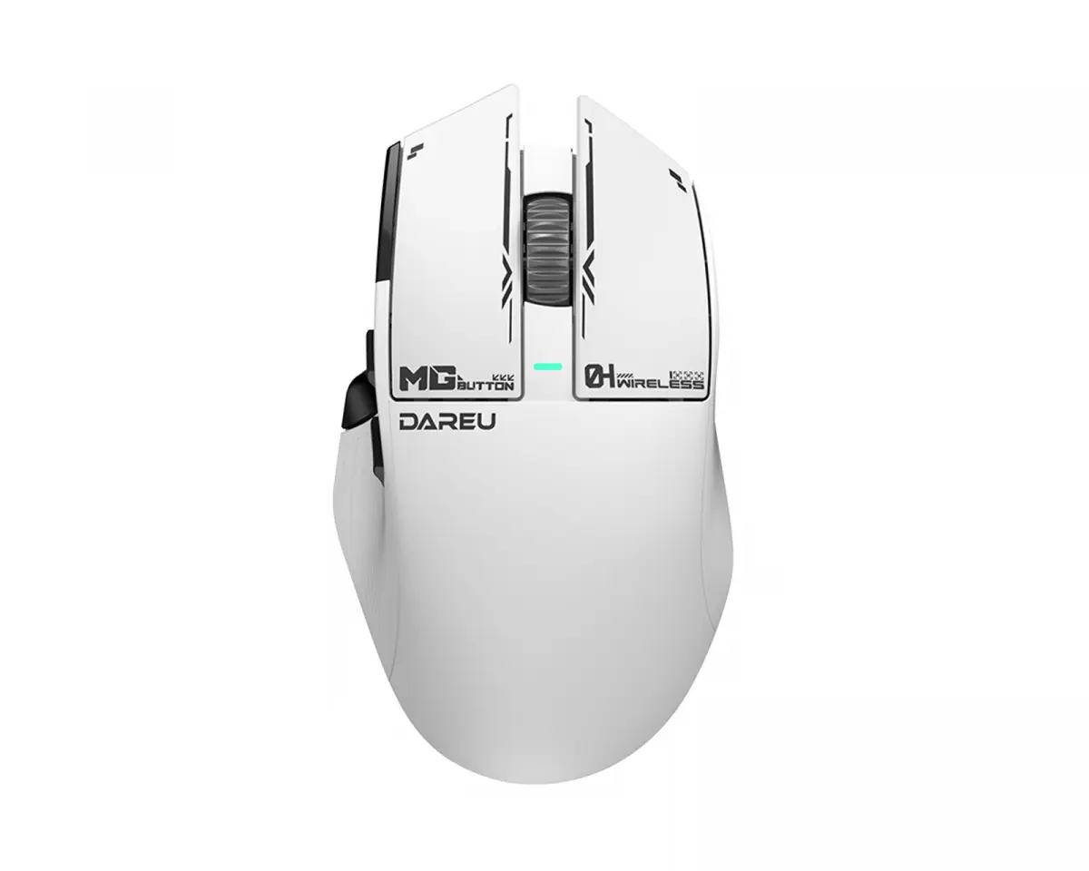 Dareu A980Pro MAX Trådløs Gamingmus - Hvit