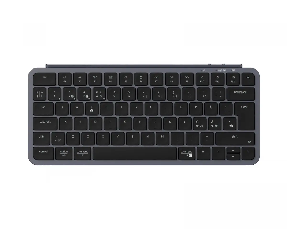 Keychron B1 Pro Ultra-Slim Trådløst Tastatur - Space Gray - ISO