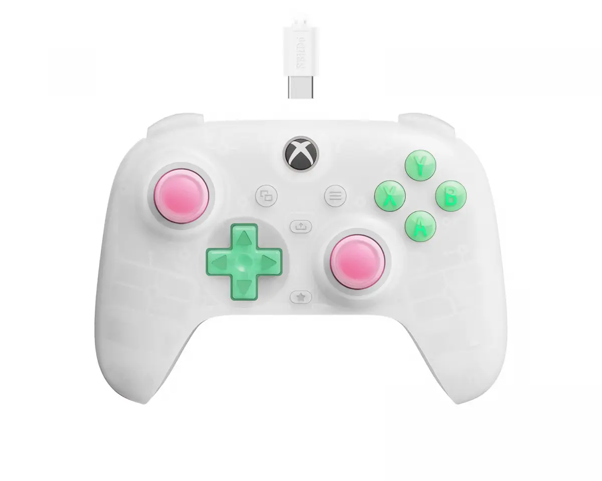 8Bitdo Ultimate Mini Kontroll til Xbox - Clear White