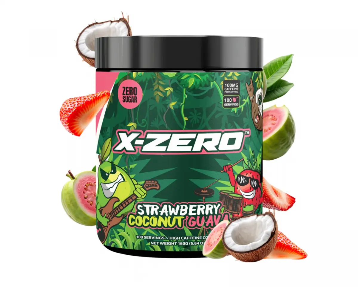 X-Gamer X-Zero Strawberry Coco Guava - 100 Porsjoner