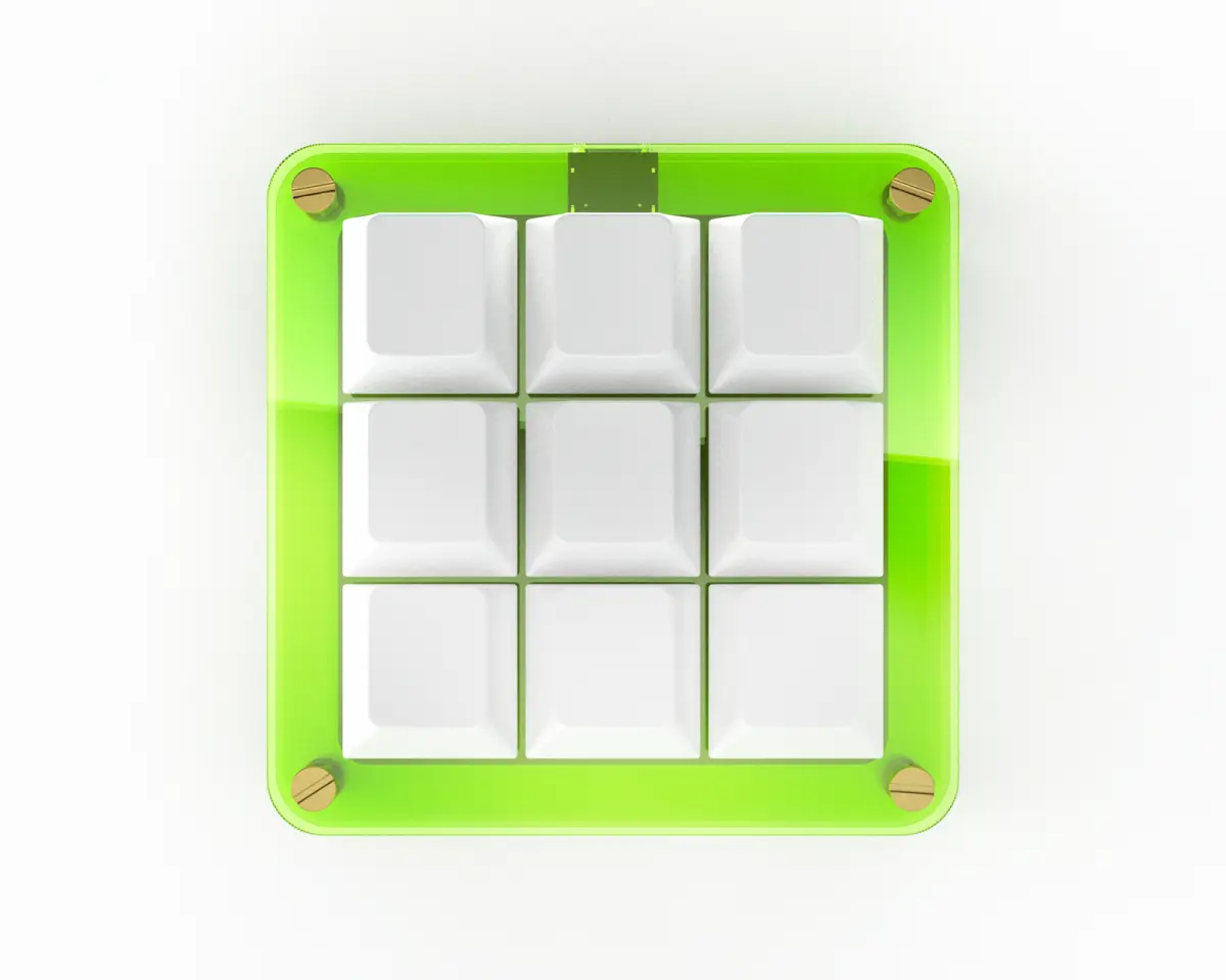 MaxCustom 9-Key MacroPad - Gul