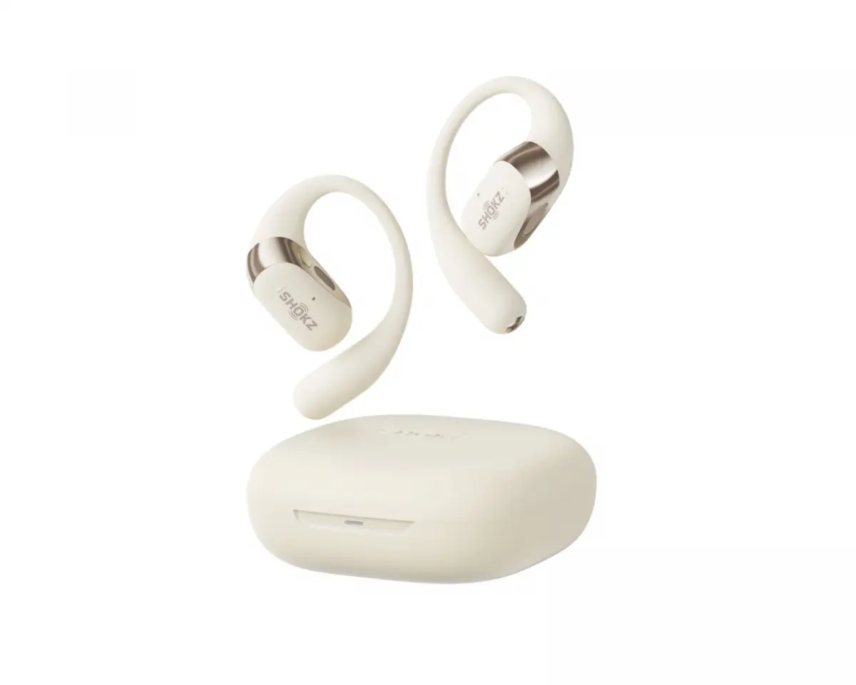 Shokz OpenFit 2 Trådløse Bone Conduction Hodetelefoner - Beige