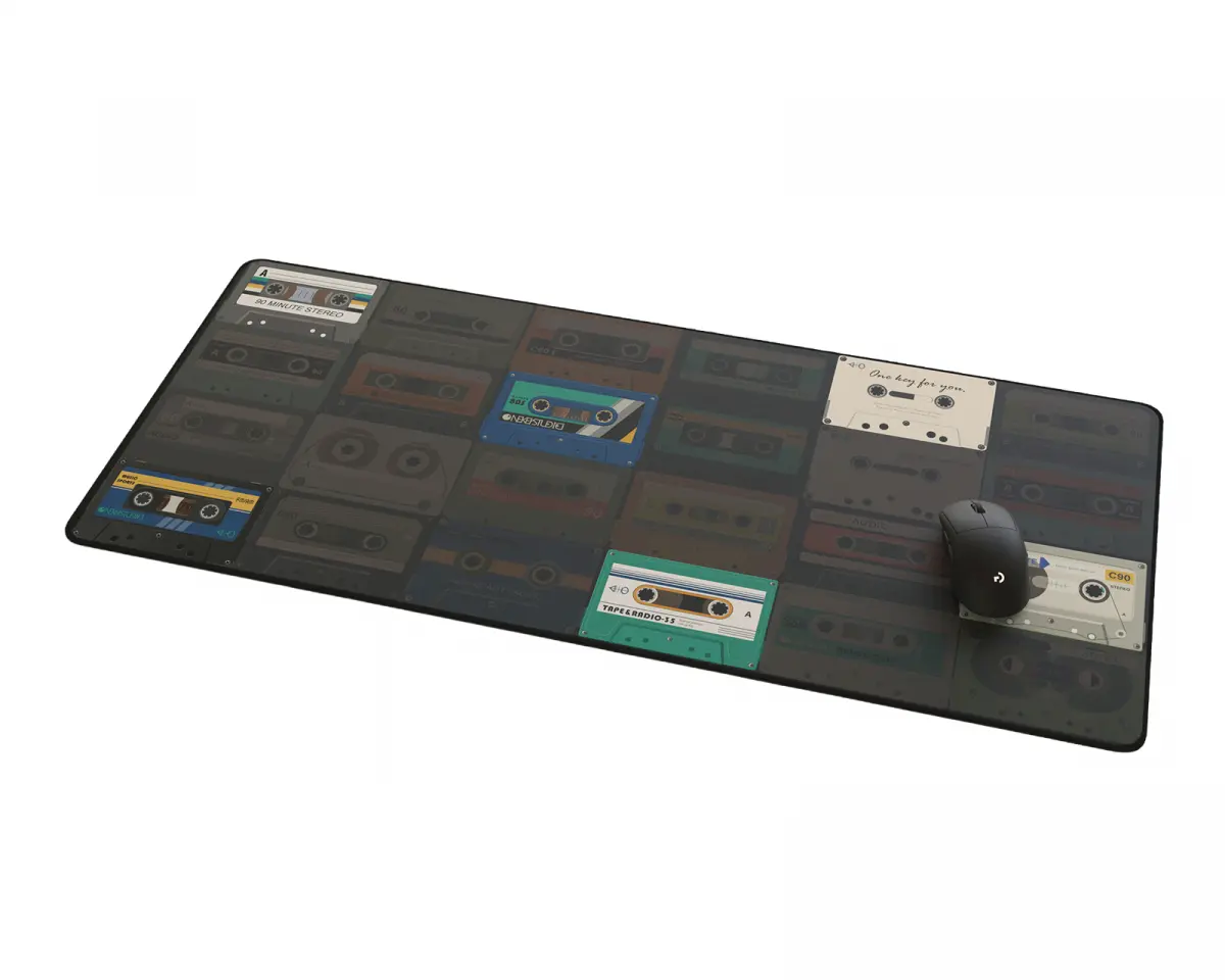 KBDfans PBTfans Tape & Radio 2XL Deskmat