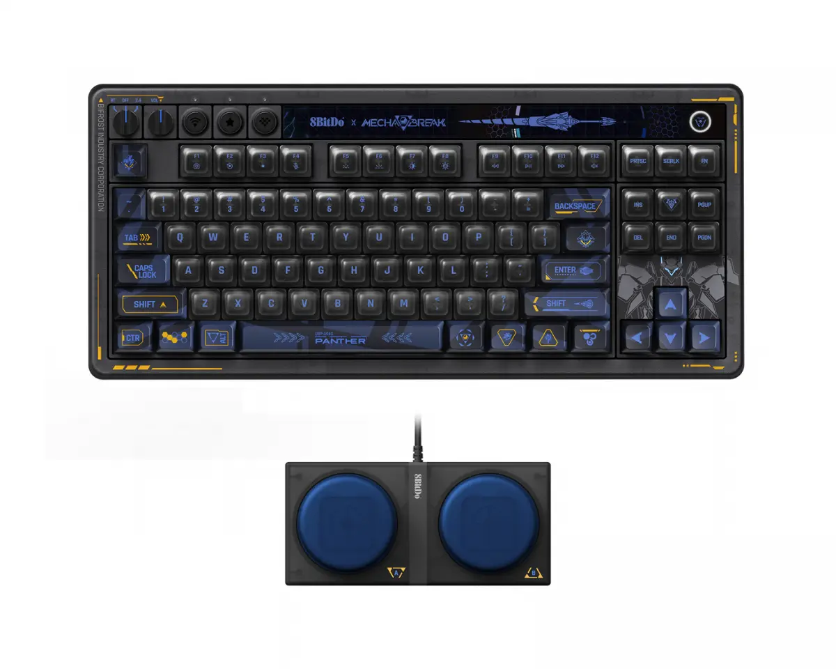 8Bitdo Retro 87 Trådløst Mekanisk Tastatur - ANSI